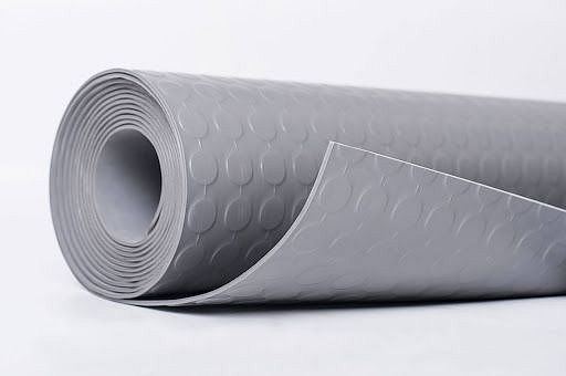 <p>An example of a roll of rubber flooring S8 in the color grey.</p>
